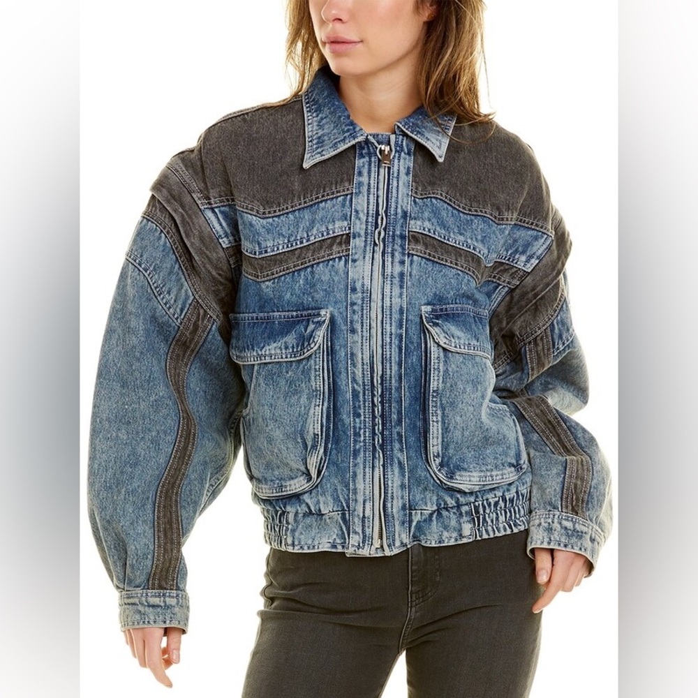 IRO Denim Jacket with Contrast Stitching
